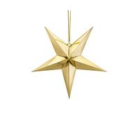 P&D Étoile décorative 45 cm, Carton, Or