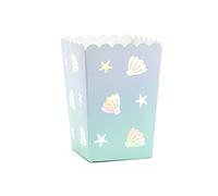P&D Lot de 6 boîtes à pop-corn en forme de coquillages