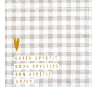 P.E.T. Serviette de table Bon Appétit 33 x 33 cm