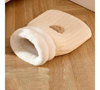 p-elo Sac pour chat, grand sac en peluche, lit chaud pour chat pour l'hiver, lit confortable pour chat, grotte à 360°, sac confortable pour animaux de compagnie jusqu'à 4,1 kg