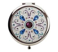 P.Emme Miroir de SAC ARGENTÉ Fontaines avec Cristaux SWAROVSKI ELEMENTS - Trousse LUX