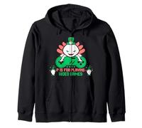 P est pour Jouer aux Jeux vidéo Lucky Boy Gamer St Patrick Day Sweat à Capuche