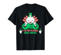 P est pour Jouer aux Jeux vidéo Lucky Boy Gamer St Patrick Day T-Shirt