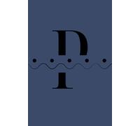 P: Initial Monogram Personal Letter alphabet Journal, 2025 Pantone color of the year, Future dusk, Personalized Lined Notebook For Kids, Boys and ... Soft Cover Diary, 120 Pages, size 6x9 inch.
