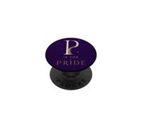 P is for Pride Rainbow LGBTQ Typographie Égalité PopSockets PopGrip Adhésif