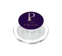 P is for Pride Rainbow LGBTQ Typographie Égalité PopSockets PopGrip pour MagSafe
