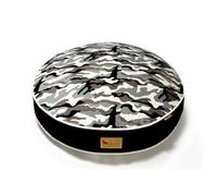 P.L.A.Y. PET LIFESTYLE AND YOU Lit Rond Motif Camouflage Blanc Grand Format