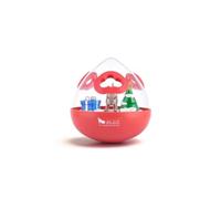 P.L.A.Y. PET LIFESTYLE AND YOU Wobble Ball 2.0 Enrichment Treat Toy - Red