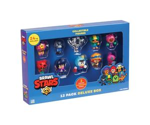 P.M.I. Trading Brawl Stars Lot de 12 Figurines à Collectionner Deluxe Boîte à fenêtre | Saison 1 | Mini Figurines de Jeu | 12 Figurines aléatoires de 24 | À partir de 3 Ans | Allemand