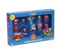 P.M.I. Trading- Brawl Stars Lot de 12 Figurines à Collectionner Deluxe Boîte de fenêtre (série 1) Multicolore Jeu, PMID0010, argenté, 2. Sammelfiguren Fensterbox