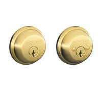 P ne dormant cl SCHLAGE B62N505, 2 c t s, laiton brillant