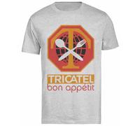 P@O Croisière Mondiale J501 2025 T-Shirt Homme Gris Manches Courtes Male Grey Tee Men Short Sleeve T-Shirt