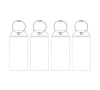 P & O, Cunard, Princess, MSC, Norwegian - Lot de 4 porte-étiquettes de bagage de croisière de qualité supérieure - En plastique durable avec boucles en acier - S'adapte à la plupart des grandes