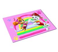 Paw Patrol P:os 29445 Paw Patrouille Set de Table avec Motif Pat' Patrouille Populaire pour Fille en Plastique sans BPA, env. 42 x 29 cm