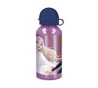 p:os 35439 - Frozen Die Eiskönigin 2 - Gourde en Aluminium pour Enfants, Gourde avec Couvercle d'une contenance d'environ 400 ML, Anti-Fuite, pour l'école, Le Sport et Les Loisirs
