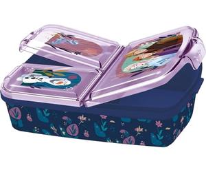 p:os 35451 - Frozen Die Eiskönigin 2 - Boîte à goûter pour Enfants avec 3 Compartiments, boîte à déjeuner en Plastique avec Fermetures à Clip, pour Le Jardin d'enfants, l'école et Les Loisirs