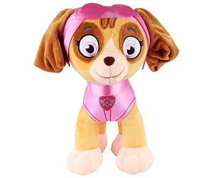 p:os 76968 Paw Patrol Animal Douillet, Chien Skye, Aide à Quatre Pattes, env. 27,5 cm, Mignon Animal en Peluche pour Jouer et se blottir, garçons et Filles
