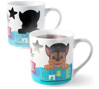 p:os Paw Patrol Tasse pour enfants avec effet changement de couleur à partir de 40 °C - Tasse magique 230 ml - Idée cadeau pour filles et garçons - Dans une boîte cadeau colorée