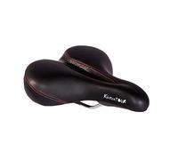 P&P pro cycling P&P Selle Confortable Tour côtière 800, uni, 265 x 205 mm, 474 g, Noir/Rouge (1 pièce)