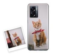 P Pevita Coque Personnalisée pour Oppo A57s / A57 5G / A77 5G avec Photo - Housse en Silicone TPU Souple et Antichoc - Impression HD Haute Définition Résistante - Étui Protection Cadeau Homme Femme