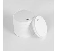 P Prestige Pack Couvercle pour gobelets en carton, pour gobelets café à emporter, biodégradable et compostable, pour gobelets en carton (1000, Ø 80)