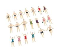 P Prettyia 20 Pièces Personnages Nageurs Miniatures Multicolore Modèle Déco Miniature - 1:75