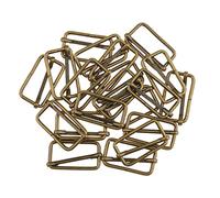 P Prettyia 20pcs Tri-Glides Coulissante en Métal Boucles Broches Réglage - Bronze 3
