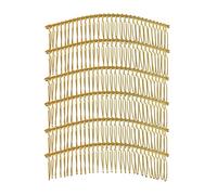 P Prettyia 6 Pièces Peigne à Cheveux Latéral avec 30 Dents Barrette de Femme Hair Craft - d'or