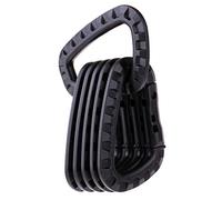 P Prettyia 6pcs Mousqueton Boucle pour Sac à Dos Multifonction Camping Accessoire Bouteille - Noir, 8.5x5.6CM