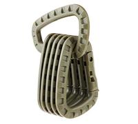 P Prettyia 6pcs Mousqueton Boucle pour Sac à Dos Multifonction Camping Accessoire Bouteille - Vert, 8.5x5.6CM