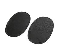 P Prettyia Appliquez sur Genou Patchs de Coudes Ovales en Cuir à Coudre pour La Réparation et La Décoration des Pulls sur Les Vêtements, Jeans et Pantalon - Noir