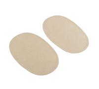 P Prettyia Appliquez sur Genou Patchs de Coudes Ovales en Cuir à Coudre pour La Réparation et La Décoration des Pulls sur Les Vêtements, Jeans et Pantalon - Beige