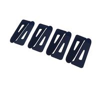 P Prettyia Lot de 8 Manchons à Rabat avec Fermeture et Bande de Manches - 8,8 x 3,1 cm - Bleu