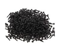 P Prettyia Paquet de Noir Yeux de Sécurité Plastique Accessoires pour Poupées Peluche Ours Couture - Noir, 4mm 500pcs