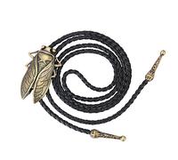 P Prettyia Pendentif Cicada En Cuir pour Hommes Rodeo Bola Bolo Tie Cravate 1PC