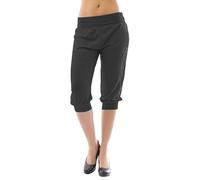 P&R DANCEWEAR LTD Sarouel 3/4ème uni baggy pantalon femme, Noir , 48-50