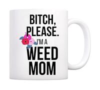 P*Tain, Je Suis Une Maman Qui Fume Du Cannabis Mug Modernes Tasses À Thé Élégantes Mug À Café Pour Cuisine L'École Cappuccino 330Ml