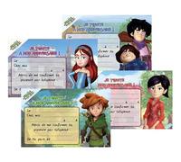 P’TIT Clown - 14064 - Cartons d’Invitation Robin des Bois™ - Licence Officielle - Parfait pour Anniversaire Enfant - Lot de 6