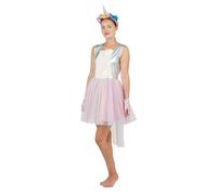 P’TIT CLOWN - 21113 - Déguisement Licorne Femme - Costume pour Adulte - Parfait pour Carnaval, Fêtes Costumées et Évènements à Thème - Confortable et Original - Polyester - Rose Pastel - Taille L/XL