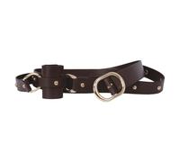 P’TIT Clown - 23749 - Ceinture Porte-Épée Médiévale - Accessoire Déguisement Pirate, Chevalier, Mousquetaire - Carnaval, Halloween, Cosplay, Fête Costumée - Marron