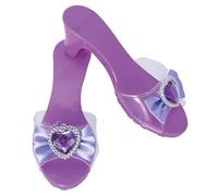 P’TIT Clown - 24569 - Chaussures de Princesse Enfant - Mules à Talons Filles 5 cm - Accessoire Tenue Robe de Princesse - Déguisement Carnaval, Anniversaire, Noël, Nouvel an - Taille Unique - Violet