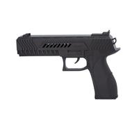 P’TIT Clown - 74560 - Faux Pistolet Automatique - Jouet - Accessoire de Déguisement Carnaval, Halloween, Cosplay, Film, Spectacle, Fêtes Costumées - Plastique - 21 cm - Noir