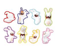 P’TIT CLOWN - Accessoires Décoration d’Anniversaire Enfant - Lapins Crétins™ - Licence Officielle - Assiettes, Gobelets, Serviettes, Confettis, Sachets, Cartes d’Invitation (Confetti de table x40)