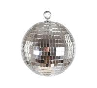 Boule à facettes - PTIT CLOWN - re23457 - Argent - 15 cm - Décoration de fête à suspendre