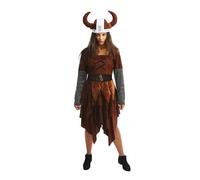 P’TIT CLOWN - Déguisement Viking pour Toute la Famille - Homme, Femme, Enfant - Parfait pour Carnaval, Fêtes Costumées et Évènements à Thème - Polyester (Femme, L-XL)