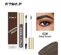 P.Tw O.P-Ensemble De Maquillage Pour Les Yeux,Gel 3d Imperméable À Double Tête,Crème Pour Les Yeux Sauvage Saillante,Longue Durée,Résistant À La Transpiration,Séchage Rapide.02 Deep Brown.