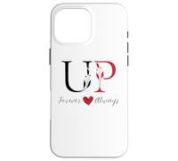 P & U Initiales de couple, mariage, anniversaire, Mr & Mrs Coque pour iPhone 16 Pro Max