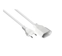 Good Connections Rallonge secteur 50 cm – Prise Euro C droite→C droite – Cuivre 0,75 mm² – Blanc