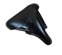 P08 Étui Luger Holster en Cuir Noir - Reproduction (Otto SINDEL Berlin)