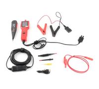 P100 Pro Automotive Circuit Tester Kit for 12V 24V Cars and Motorcycles, Digital Oscilloscope and Multimeter Probe Tool, Component Activation and Voltage Detector with 2.4 Inch (Rouge)